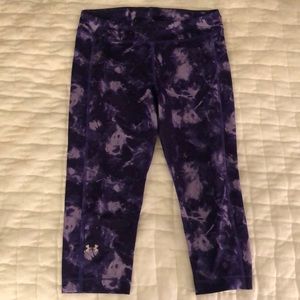 Under Armour Purple Cropped Leggings